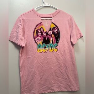 AC/DC Kids Pink Graphic Tee